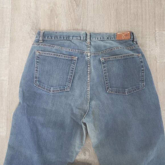 Calvin Klein Jeans Midrise Bootcut Jeans Dark Vintage Medium Wash Size 14 - Picture 7 of 11